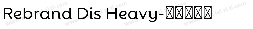 Rebrand Dis Heavy字体转换